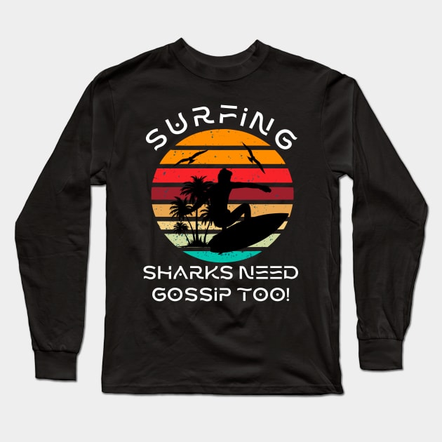 Surfing Long Sleeve T-Shirt by Outrageous Flavors